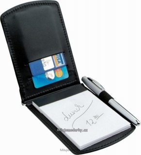 pouzdro na kreditky s blokem (bez tužky)