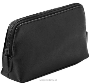Menší černá kosmetická taška s černým zipem, Boutique BagBase