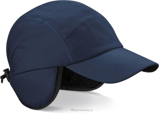 Softsheelová čepice s klapkami na uši Beechfield, modrá