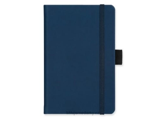 poznámkový zápisník A6 s gumičkou modrý