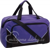 fialová cestovní taška s velkou přední kapsou S