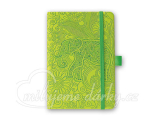 Luxusní poznámkový zápisník Slon s gumičkou 130x210 mm, zelená