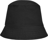 Černý lehký bavlněný plážový klobouk vhodný pro děti i dospělé