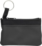 Nylonová klíčenka / peněženka, 1 zip černá