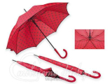 Santini červený deštník s černými puntíky
