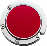 Červený skládací magnetický háček na tašku nebo kabelku
