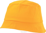 Lehký žlutý plátěný klobouk