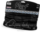 Nákrčník -Bandana Morf®-víceúčelový šátek na zakrytí úst, nosu, černý maskáč
