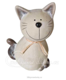 Keramická dekorační kočka, 14 cm