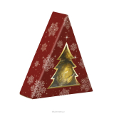 Italské pralinky ve vánočním dárkovém balení, tvar stromku, červená 98g