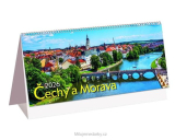 Stolní týdenní kalendář ČECHY A MORAVA, 2026