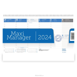 MAXI MANAGERERSKÝ modrý 2024 stolní kalendář, 1 ks