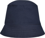 Tmavě modrý lehký bavlněný plážový klobouk vhodný pro děti i dospělé