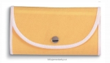 žlutá skládací nákupní taška Foldy s bílým lemem