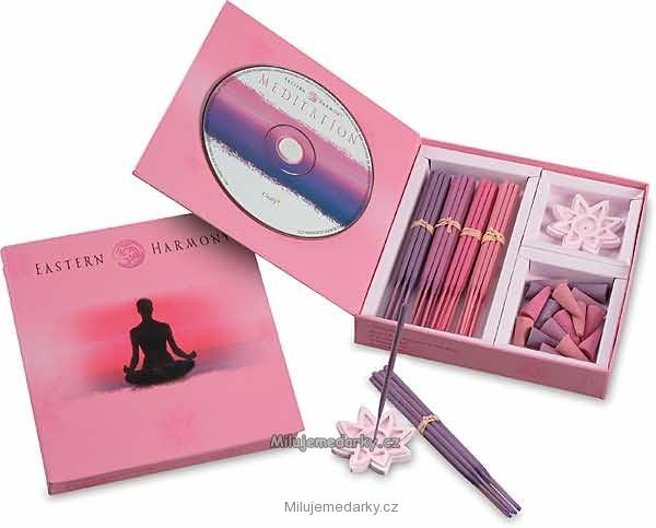 Relaxační aromatická sada svíček s CD Meditation