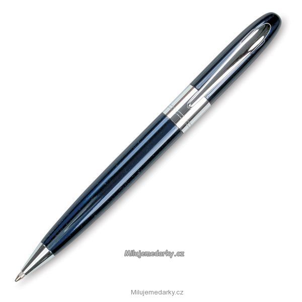 Modré kovové kuličkové pero RITA