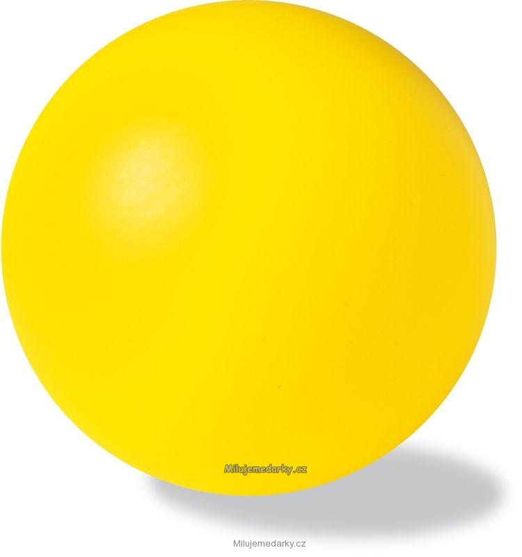 žlutý antistresový soft míček