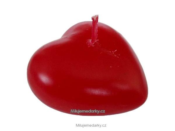 maxi svíčka ve tvaru srdce 1 ks