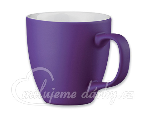 PANTHONY MAT, porcelánový hrnek o objemu 450ml, fialová