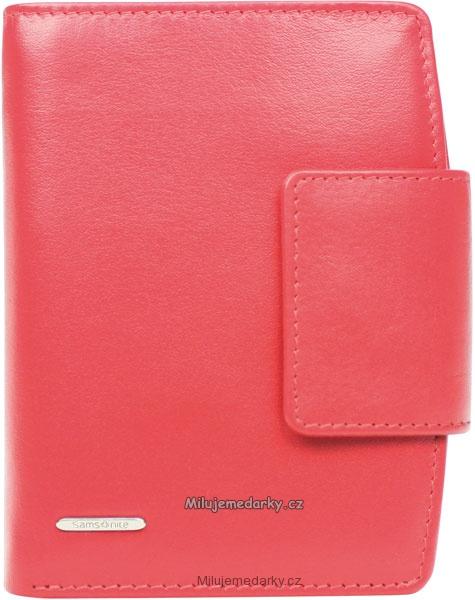 dámská kožená peněženka Samsonite - červená