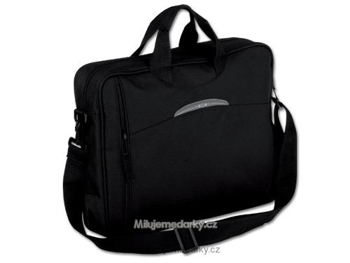 černá taška přes rameno na dokumenty nebo notebook