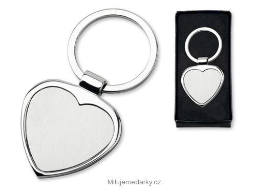 Přívěsek na klíče My Love ve tvaru srdce