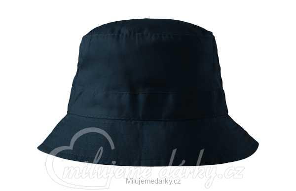Tmavě modrý plátěný klobouk classic
