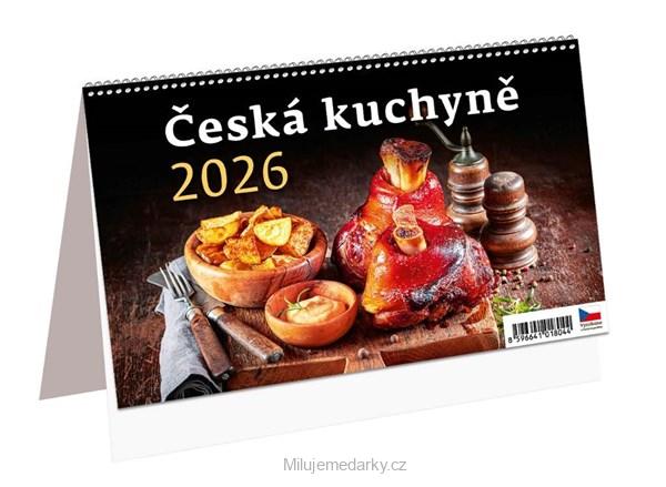 Stolní týdenní kalendář ČESKÁ KUCHYNĚ, 2026