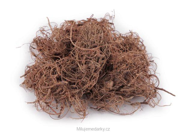 Přírodní dekorační tráva s proutím tmavě hnědá, 100g, 1ks