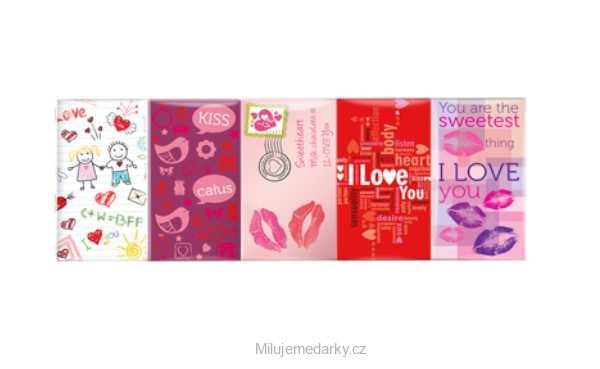 Malé čokolády LOVE 5 x 15g
