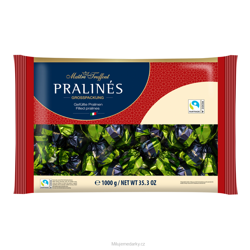 Maitre Truffout čokoládové pralinky oříškové 1kg