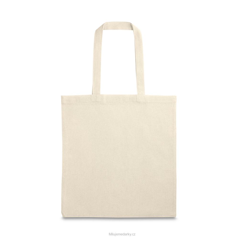 Jednoduchá taška ze 100% bavlny (140 g/m²) a uchy 60 cm, rozměr 375 x 415 mm