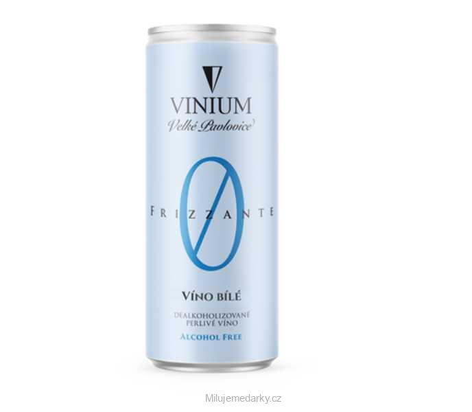 Vinium Frizzante nealko, víno bílé, plechovka  250 ml