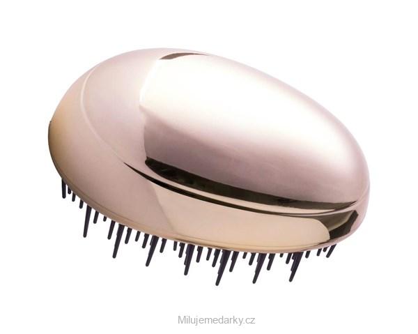 Kartáč na vlasy pro snadné rozčesávání, metalický růžový