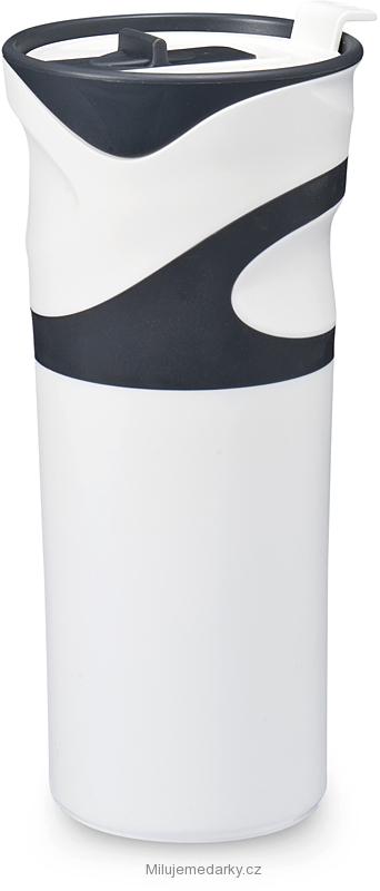 bílá termoláhev 500 ml s ergonomickým tvarem