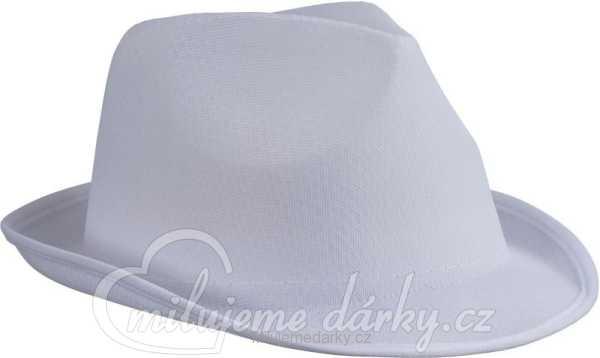 bílý textilní unisex klobouk