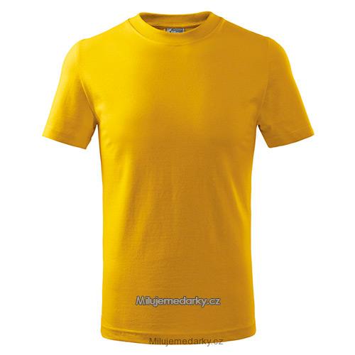dětské triko classic 160 žluté