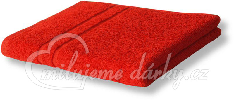 červený froté ručník LUXURY, gramáž 400 g/m2