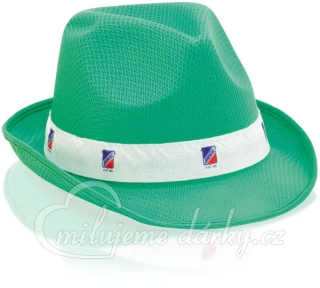 zelený textilní unisex klobouk