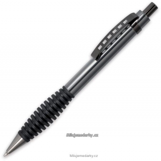 kovové kuličkové pero METAL s děrovaným klipem S