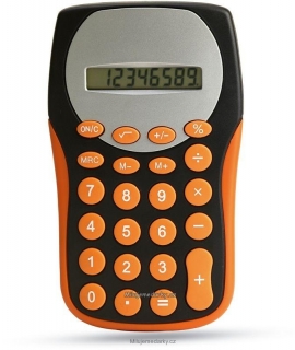 oranžovo-černý kontrastní kalkulátor Countolor