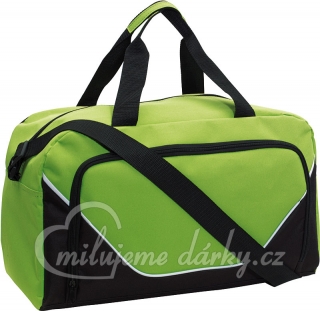 zelená cestovní taška s velkou přední kapsou S