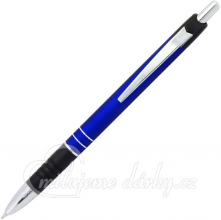 hliníkové kuličkové pero EMA ALU modré, 1 ks