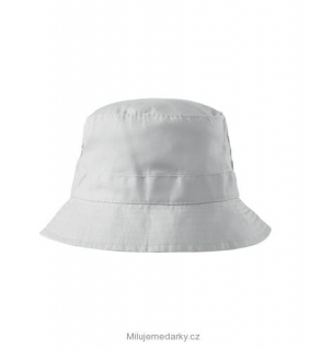Bílý pevný plátěný klobouk classic, balení 30ks