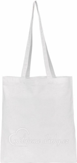 Jednoduchá bavlněná nákupní taška, bílá