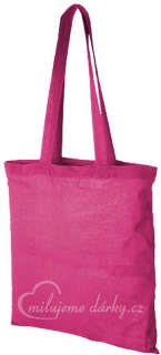Jednoduchá bavlněná nákupní taška, růžová