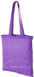 Jednoduchá bavlněná nákupní taška, fialová
