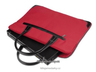Dámská taška na menší notebook / dokumenty červená, II.jakost