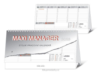 MAXI MANAGER 2023 stolní kalendář, 32x17,5 cm, 10 ks