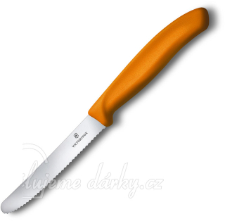 Oranžový nůž na rajčata VICTORINOX, vlnková čepel 1ks